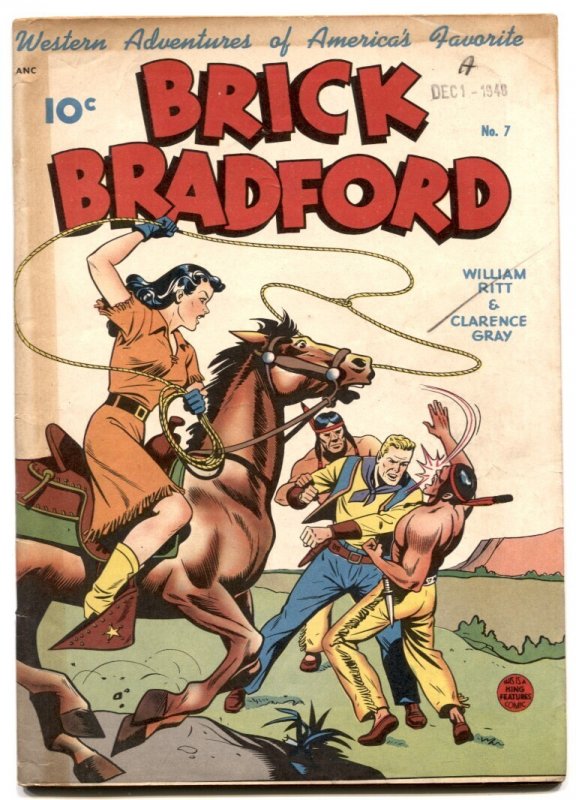 Brick Bradford #7  1949 - Visual Editions  -FN+ - Comic Book