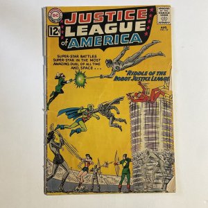 JUSTICE LEAGUE OF AMERICA 13 1962 DC COMICS GD- GOOD- 1.8 COVER DETACHED