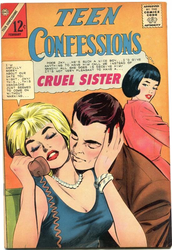 TEEN CONFESSIONS #32 1965-CHARLTON ROMANCE-JALOPY STORY VG