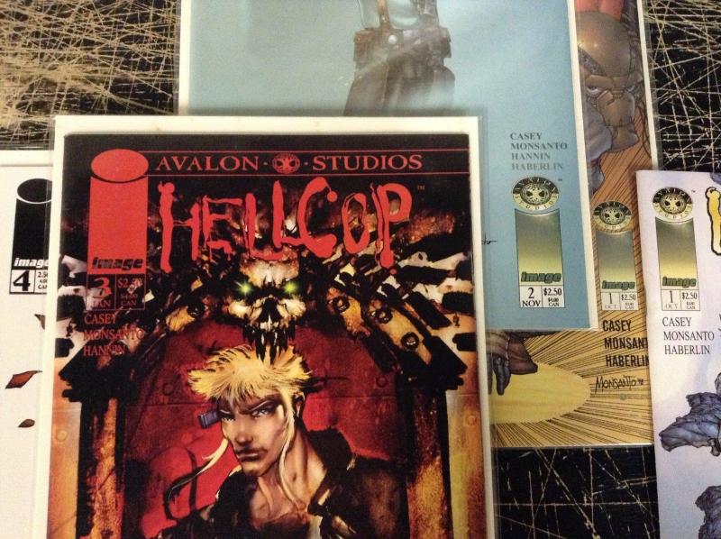 Lot Of 5 Hellcop Image Comic Books # 1 (2) 2 3 4 Avalon Studios Casey B14