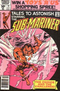 TALES TO ASTONISH (1979 Series)  (SUB-MARINER) (MV) #11 NEWSSTAND Near Mint