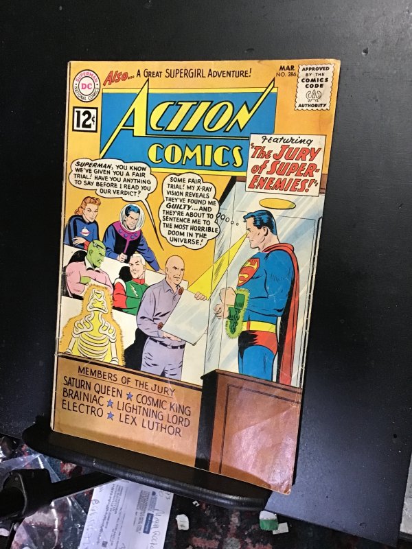 Action Comics #286 (1962) Legion of Super Villains cover! Luther, Brainiac! VG+