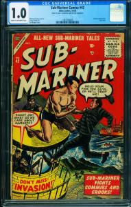 Sub-Mariner #42 CGC 1.0-Last issue-ATLAS comic book-1955 1487306005