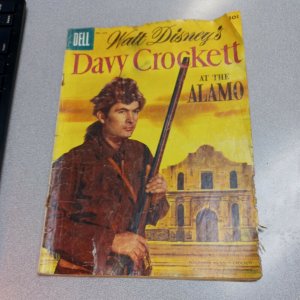 Dell Comic's #639 Walt Disney's Davy Crockett At the Alamo 4 Color 1955 western