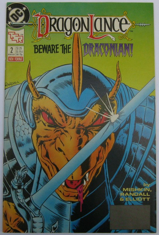Dragonlance #2 (Winter 1988, DC), NM-MT (9.8), based on TSR game, Mando paper