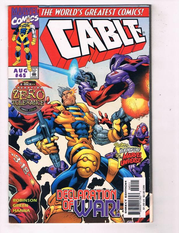 Cable (1993 1st Series) #45 Marvel Comic Book Bastion X-Mansion Xavier HH3