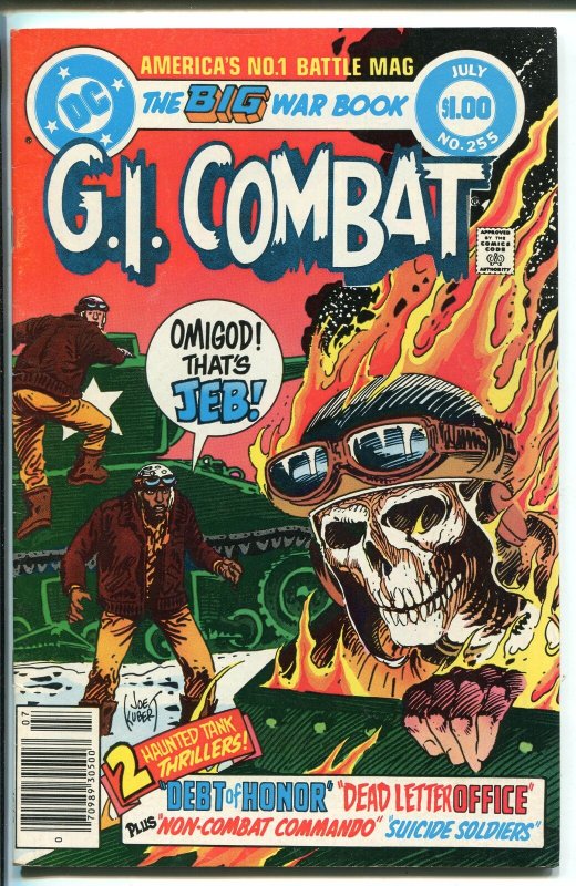 G.I. COMBAT #255 1983-DC-HAUNTED TANK-GLANZMAN-GIANT EDITION-KUBERT-nm