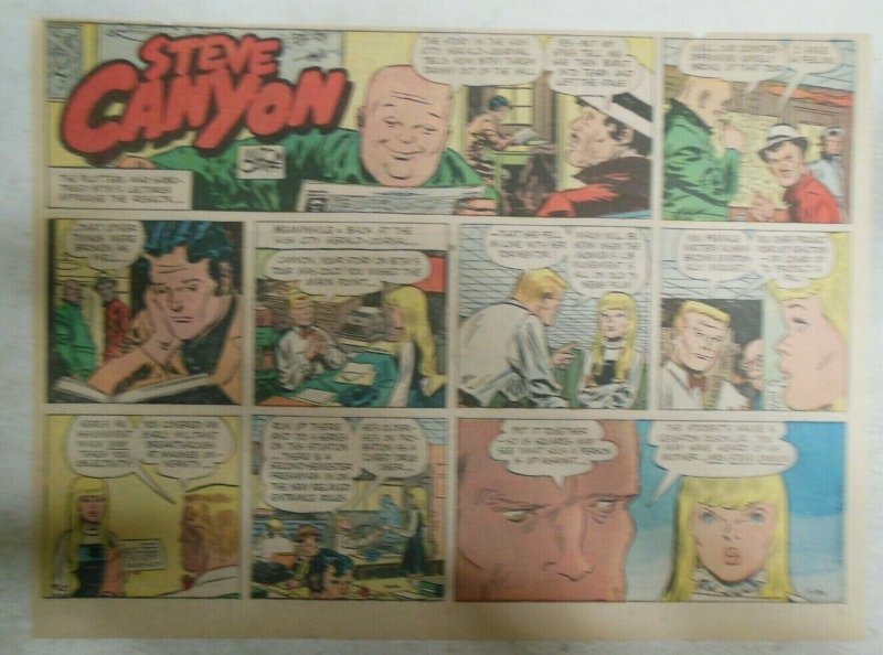 (51) Steve Canyon Sundays by Milton Caniff 1971 Complete Year ! Most Thirds !