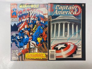 4 Captain America MARVEL comic books #404 444 446 447 60 KM15