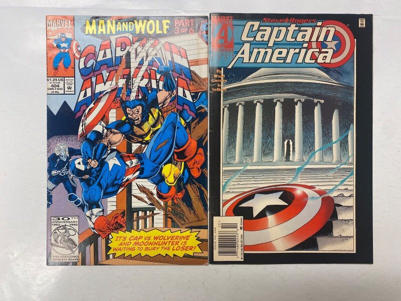 4 Captain America MARVEL comic books #404 444 446 447 60 KM15