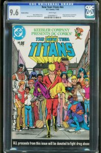New Teen Titans Keebler Edition CGC 9.6 -Drug issue-Promo- 0206992017