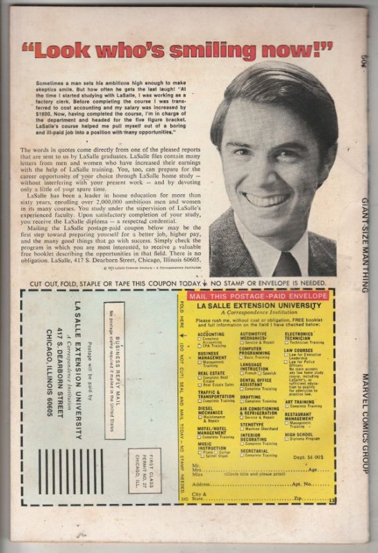 Giant-Size Man-Thing #1 (Aug-74) VF/NM High-Grade Man-Thing