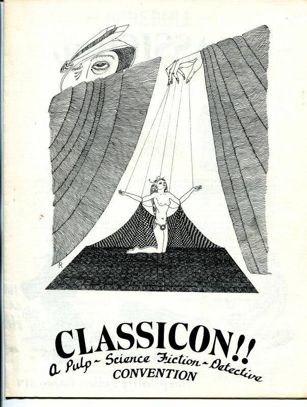 Classicon Convention Program Book 11/9/1975-Jim Steranko-Ann Arbor MI-VF