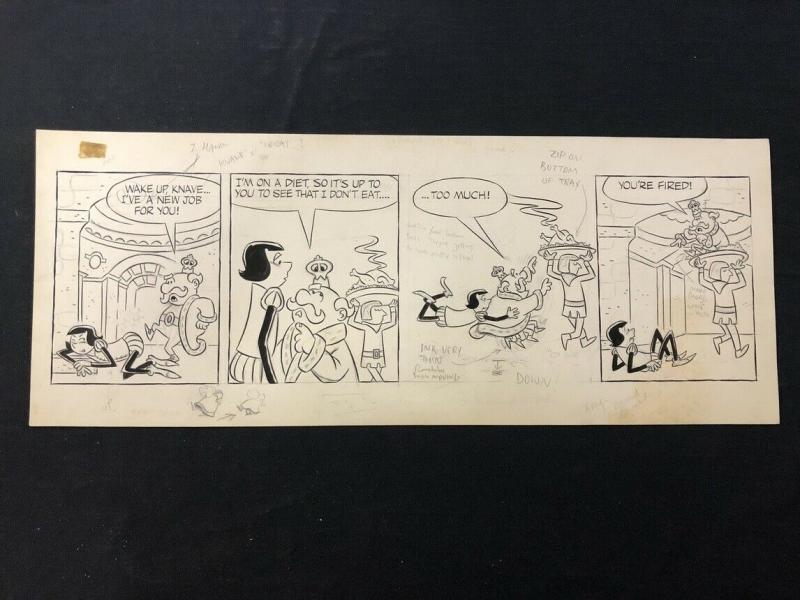 Unpublished Short Ribs Comic Strip Art- Nice