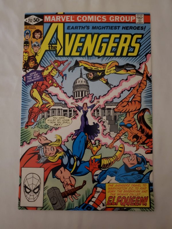 Avengers 212 Very Fine/Near Mint Cover by Alan Kupperberg