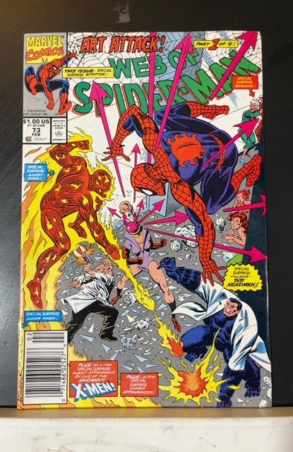 Web of Spider-Man #73 Newsstand Edition (1991)