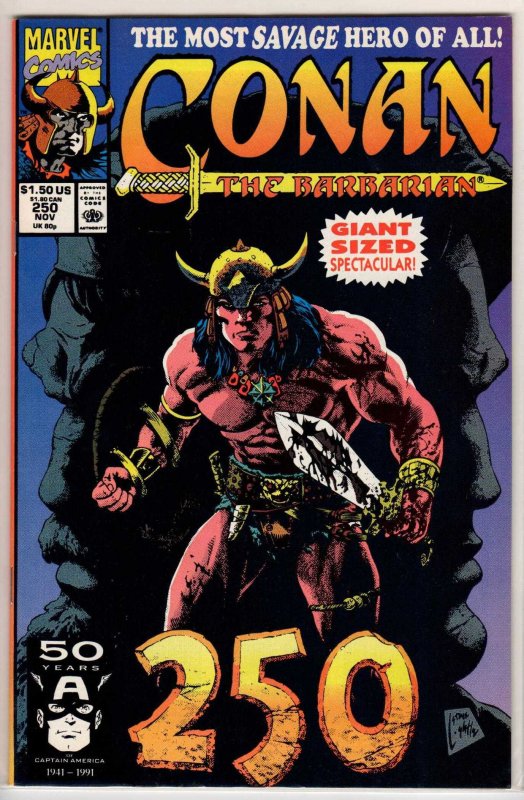 Conan the Barbarian #250 Direct Edition (1991) 9.2 NM-
