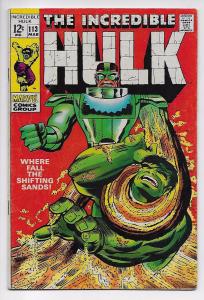 Incredible Hulk #113 - Sandman (Marvel, 1969) - FN
