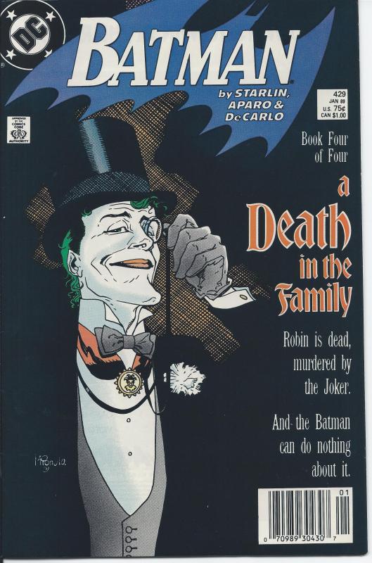 Batman #429 1st Printing Feb. 1989 (NM)