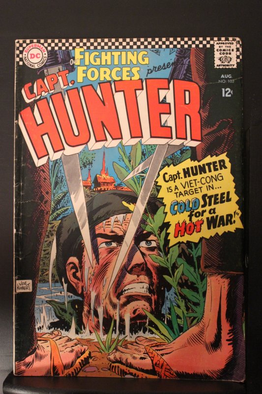 Our Fighting Forces #102 (1966) Mid-High-Grade FN/VF Joe Kubert Art Wow!