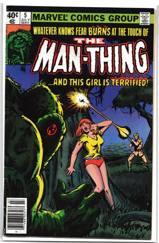 Man-Thing #5 Newsstand Edition (1980) Man-Thing