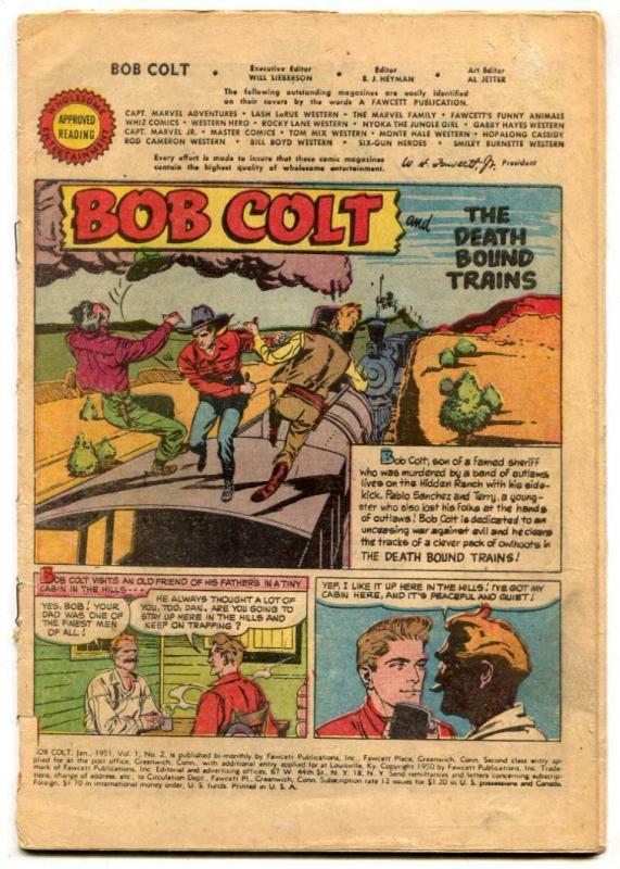 Bob Colt Comics #2 1951-Coverless reading copy