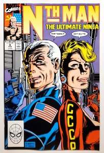 Nth Man, the Ultimate Ninja #9 (Feb 1990, Marvel) 6.5 FN+