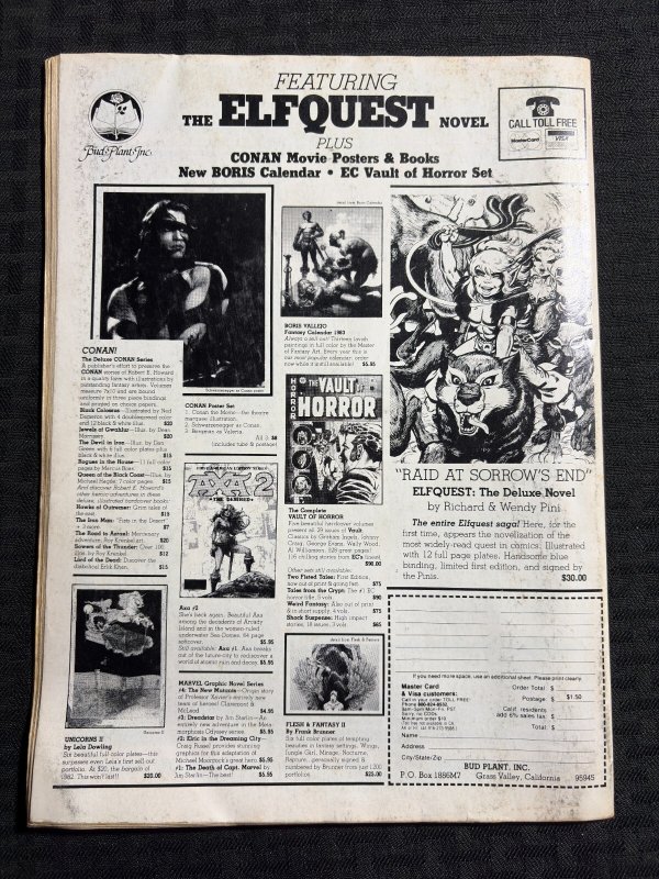 1983 SAVAGE SWORD OF CONAN Magazine #84 G/VG 3.0 Val Meyerick