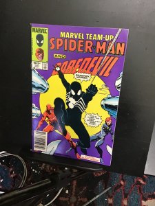Marvel Team-Up #141  (1984)Black costume Spidey, DD, B. widow VF/NM Oregon CERT!