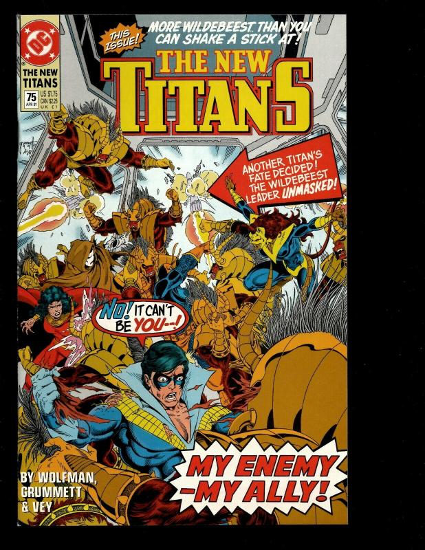 Lot Of 12 New Titans DC Comics # 69 70 71 73 74 75 76 77 78 79 80 81 Cyborg JF7