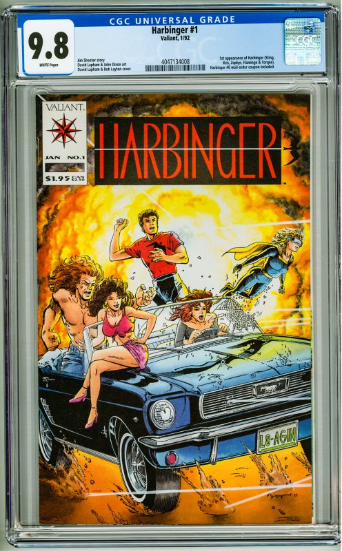 Harbinger #1 (1992) CGC 9.8! 1st Appearance of Harbinger!