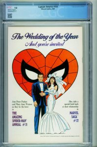 Captain America #333 CGC 9.8 1987-1st JOHN WALKER 399092017