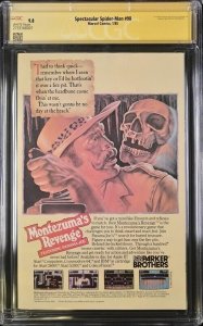 Spectacular Spider-Man (1985) # 98 (CGC 9.8 SS) Signed Al Milgrom * Marvel