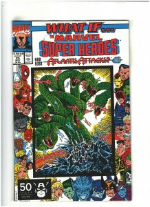 What If? #25 VF 8.0 Marvel Super Heroes Had Lost Atlantis Attacks? 1991