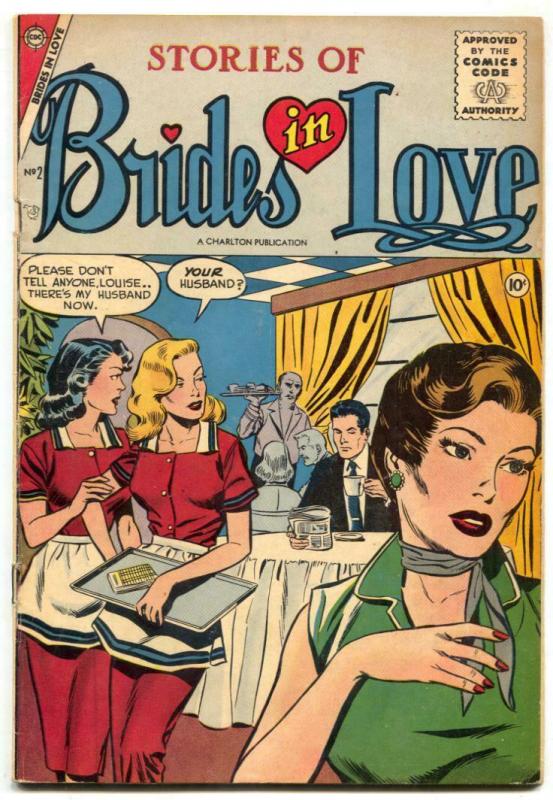 Brides in Love #2 1957- Charlton Romance- VG 