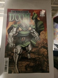 ONE WORLD UNDER DOOM #1- 1:25 NICK BRADSHAW VARIANT- MARVEL NM