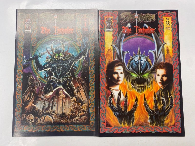 4 IMAGE comic book Spawn Impaler #1 2 3 Dark Ages #1 92 MS10