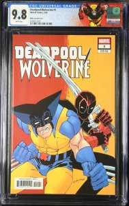 DEADPOOL WOLVERINE #1 MARVEL COMICS FRANK MILLER VARIANT CGC 9.8 CUSTOM LABEL