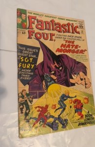 Fantastic Four #21 (1963) The Hate Monger w Sgt Fury see description