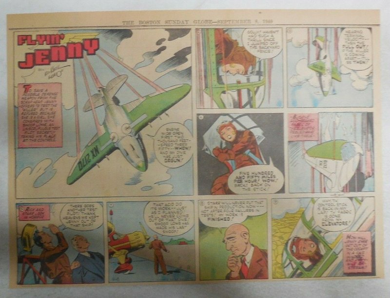 Flying Jenny Sunday Page by Russell Keaton from 9/8/1940 Size: 11 x 15 inches