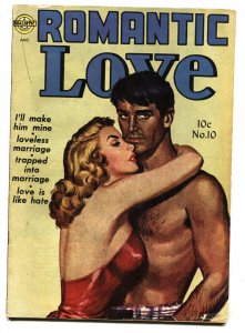 Romantic Love #10 1952- Dark skinned lover cover- Kinstler art