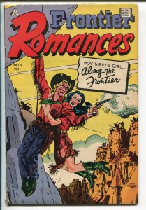 Frontier Romances #9 1960's-IW Kinstler swipe cover-headlights-bondage-prison-VG