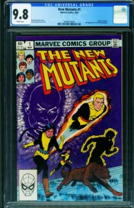 The New Mutants #1 CGC 9.8 1st issue-1983 Marvel comic book 2042613004