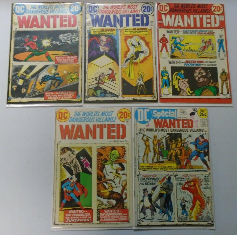 Wanted the World's Most Dangerous Villains Set:#1-9+Special, Avg 4.0 (1971-1973)