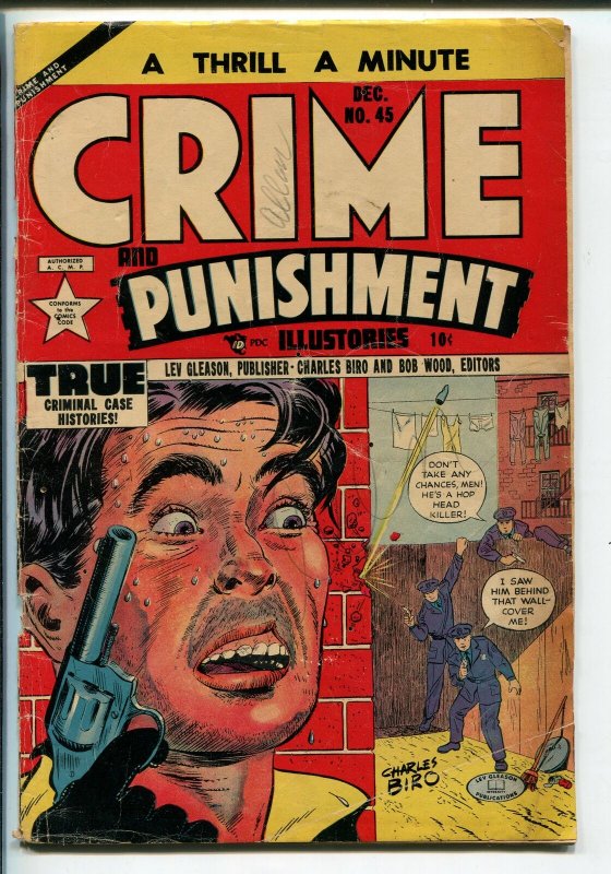 CRIME AND PUNISHMENT #45 1951-Hophead Killer-Spook Show FAIR