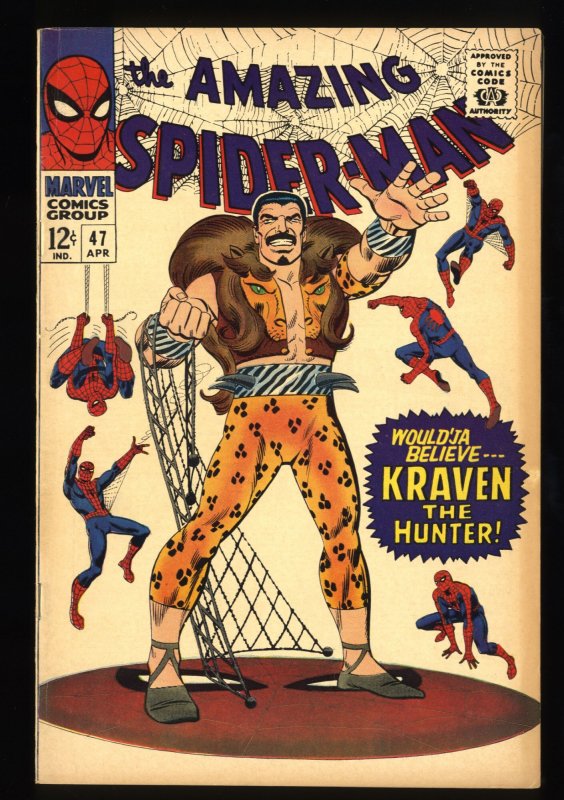 Amazing Spider-Man #47 FN- 5.5 Kraven the Hunter Appearance!