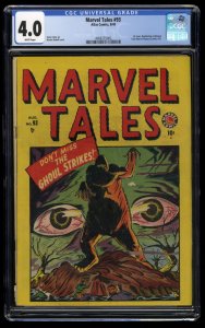 Marvel Tales (1949) #93 CGC VG 4.0 White Pages Marvel Mystery Comics!