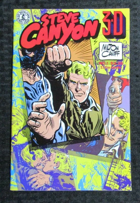 1986 STEVE CANYON 3-D #1 FVF 7.0 NO Glasses Kitchen Sink / Fisherman Collection