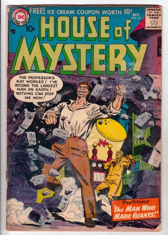 House of Mystery #67 (Oct-57) VG+ Affordable-Grade 