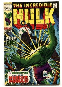 Incredible Hulk #123 1969- Marvel Comics Leader cover